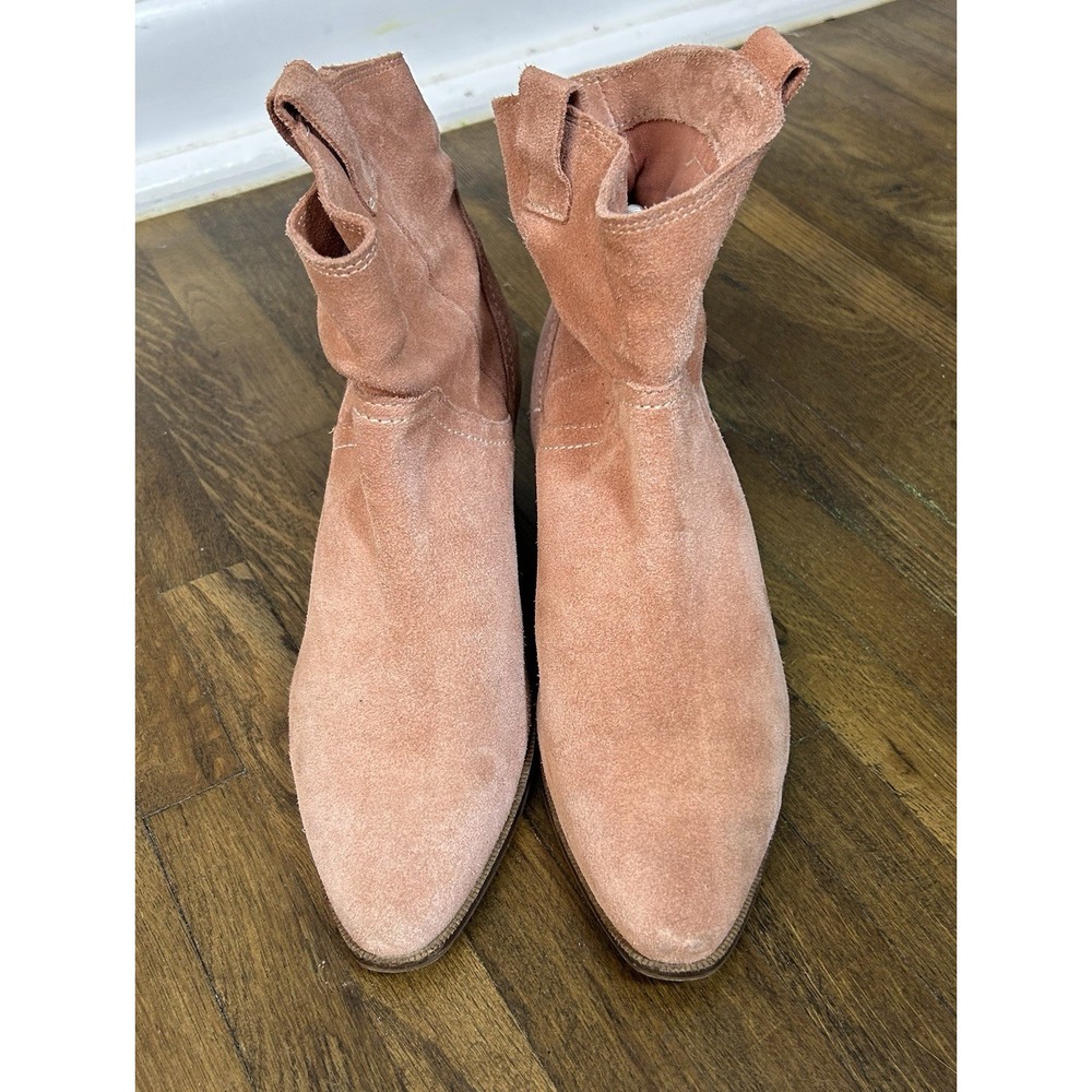 Musse & Cloud Women's Cabelo Ankle Boots Pink Suede Size 9 Boho Fall